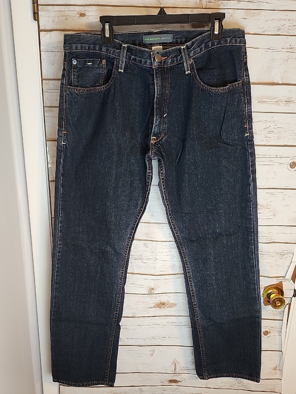 John Bartlett Men's Dark Blue Jeans 36x32